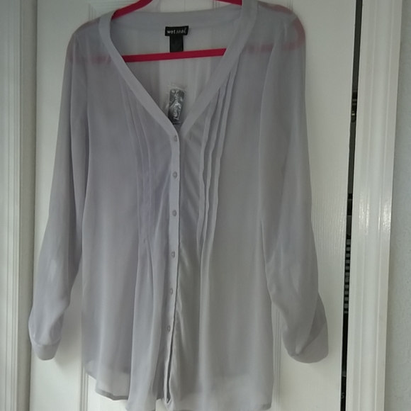 Wet Seal Tops - Wet Seal sheer  blouse